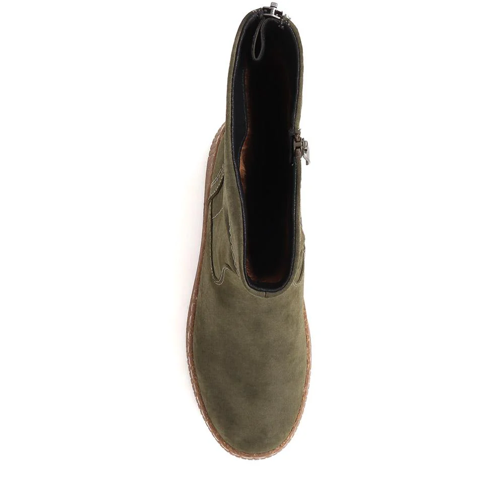 Zipped Long Boots  - WOIL40007 / 326 037 - Green - Image 5