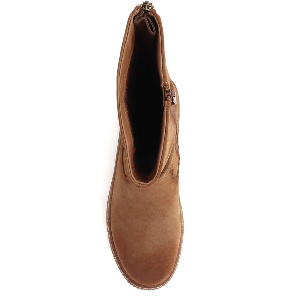 Zipped Long Boots - WOIL40007 / 326 037 - Tan - Image 5