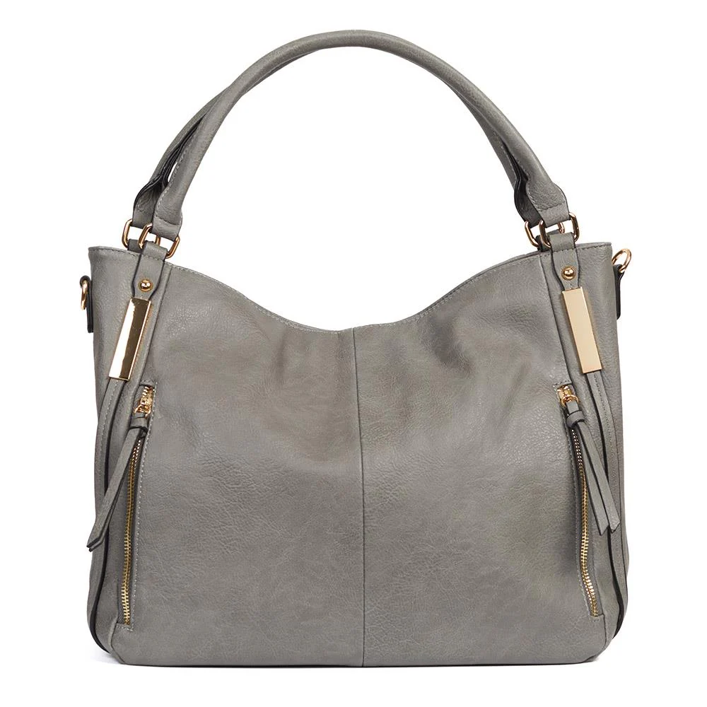 Zipped Shoulder Bag - BELHETIA40007 / 325 821 - Grey