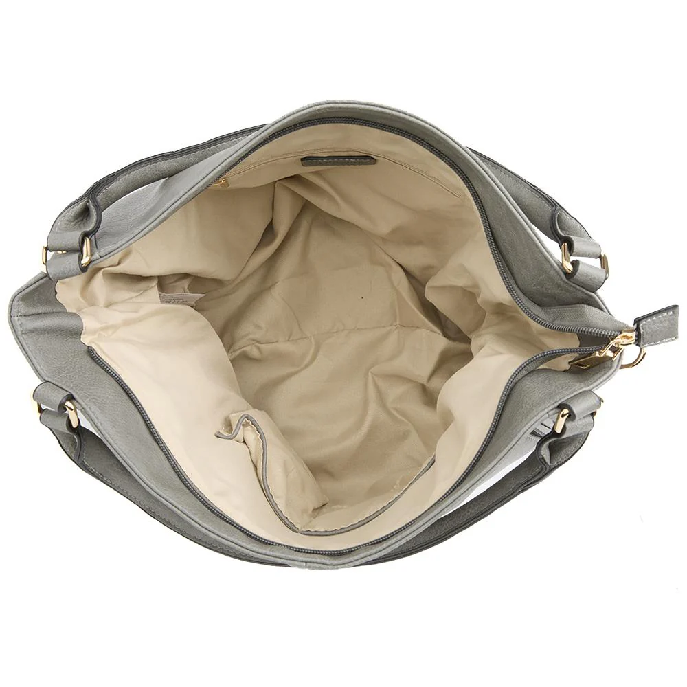 Zipped Shoulder Bag - BELHETIA40007 / 325 821 - Grey - Image 3