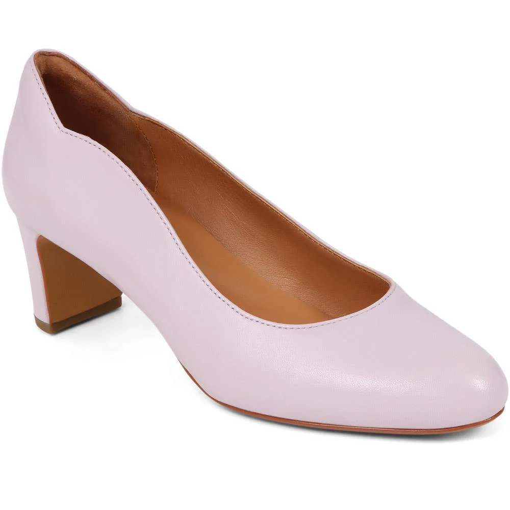 Zoey Leather Court Shoes - ZOEY / 323 597 - Lilac